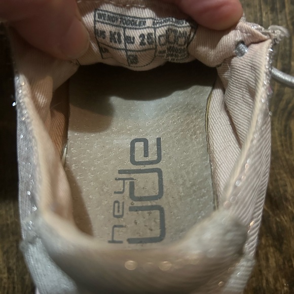 Hey‎ Dude Wendy Toddler Size K8 Sparkling Pink Loafers - Picture 6 of 8